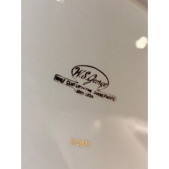 WS George pine cone handled platter and gravy boat S0811 2 pc set - Picture 3 of 5